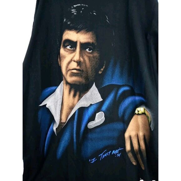 Scarface Clothing Co. I Trust Me Long Sleeve T Shirt Men Sz 3XL Y2K Vintage New - Picture 9 of 16